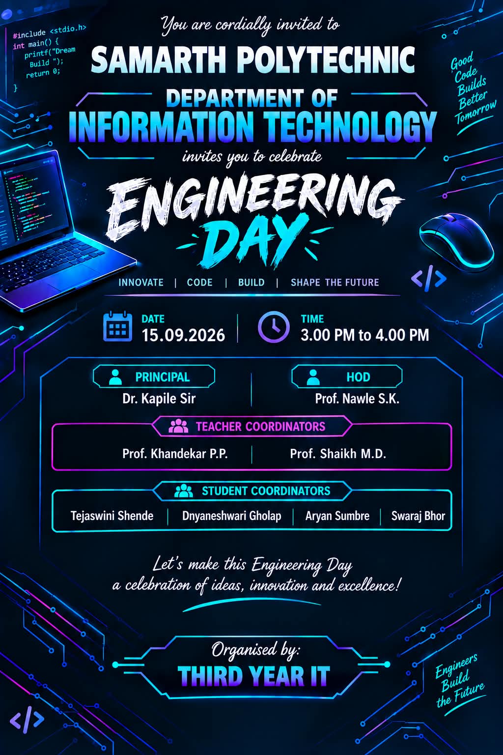 Engineering Day 2026 Official Invitation